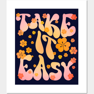 Take it easy a cute groovy summer time vibes Posters and Art